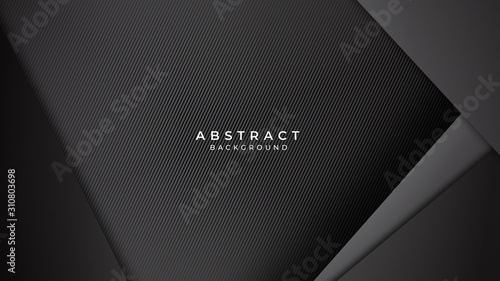 Abstract background dark with black doff carbon fiber texture for presentation design. 