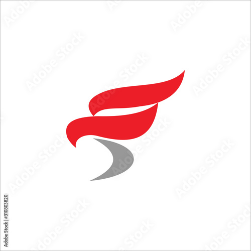 Initial letter fs or sf logo vector design templates