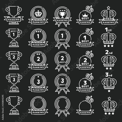 ランキング　シンプル　アイコン