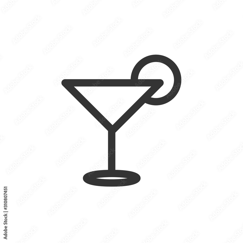 Cocktail line icon, outline vector sign, linear style pictogram isolated on white. Symbol, logo illustration. Editable stroke. Pixel perfect Cocktail line icon, outline vector sign, linear style pictogram isolated on white. Symbol, logo illustration. Editable stroke. Pixel perfect