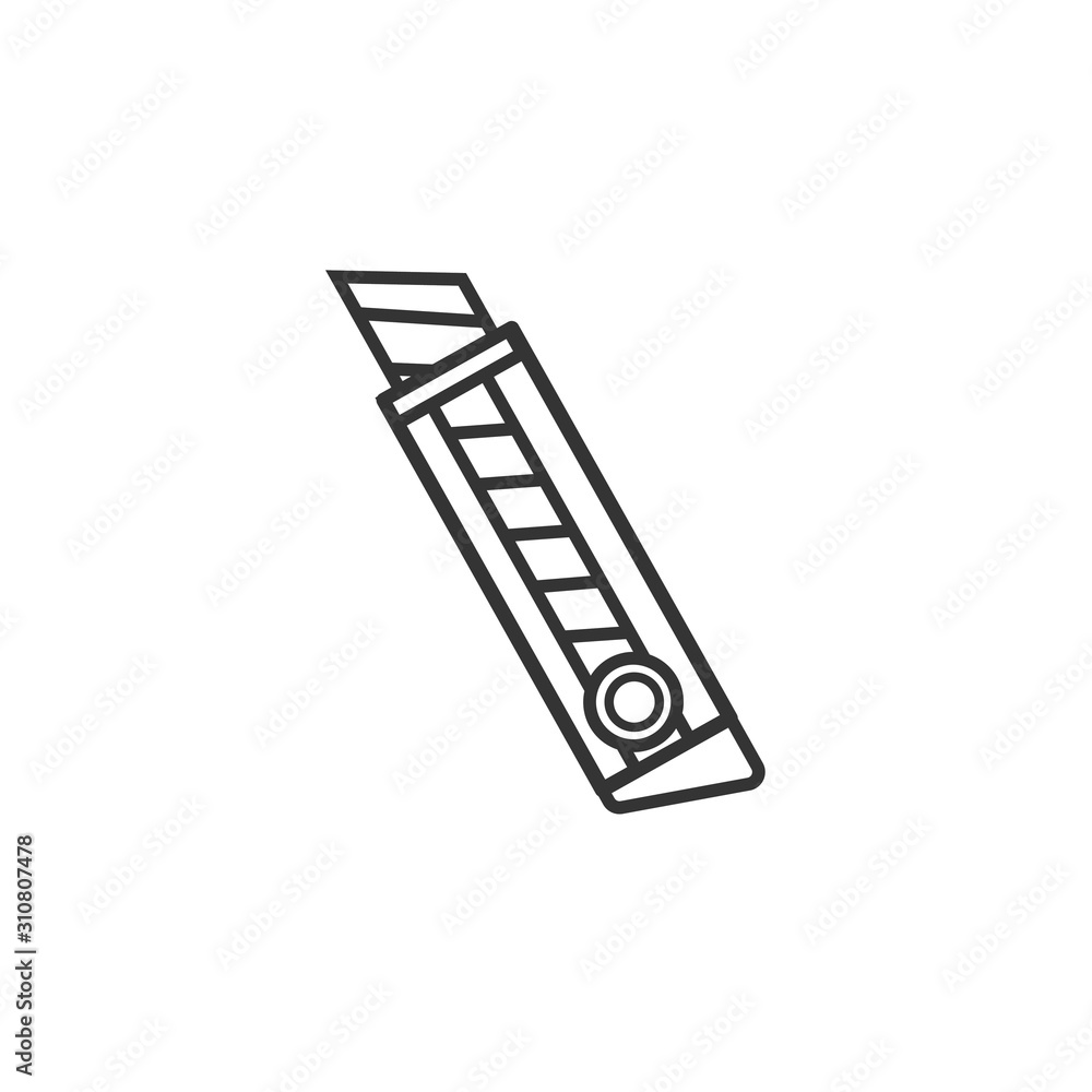 paper cutter icon isolated sign symbol vector illustration - high quality black style vector icons