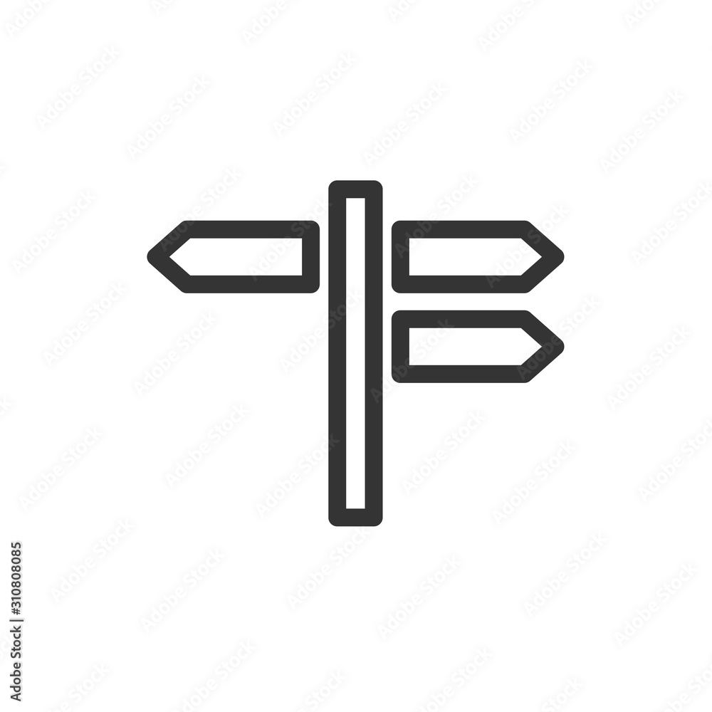 Simple Black Vector of Directions Design Element of Modern Icon with Various Symbol on White Background Style