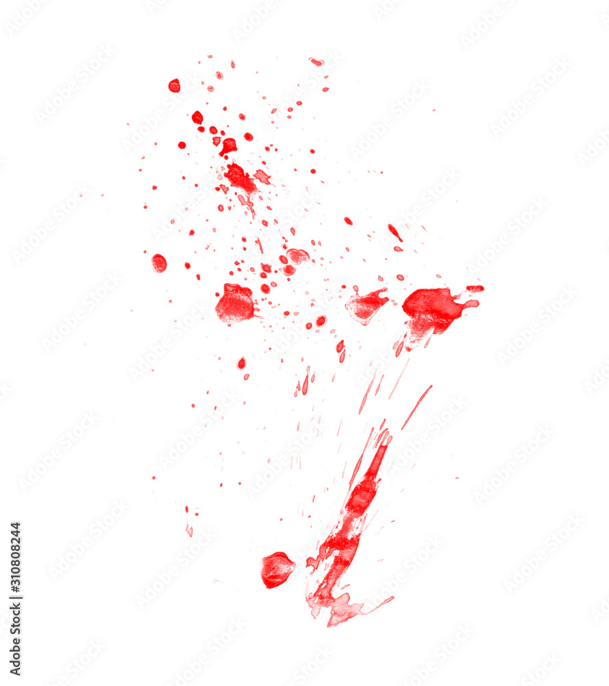 Fototapeta premium Red blood drops background. Blood illustration