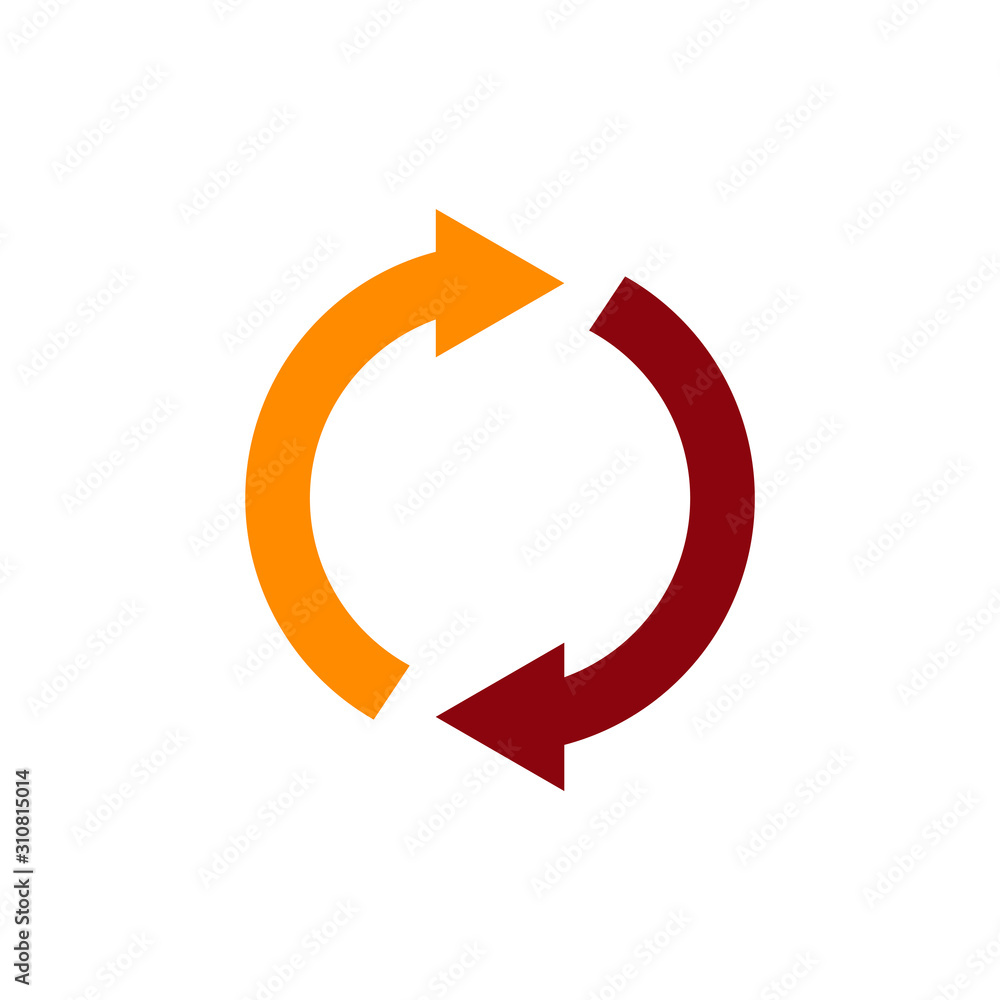 Rotation arrow icon vector symbol logo illustration EPS 10 Rotation arrow icon vector symbol logo illustration EPS 10