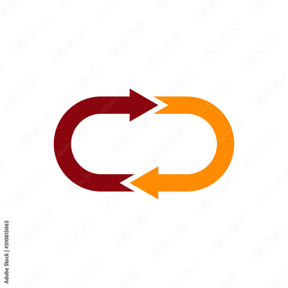 Rotation arrow icon vector symbol logo illustration EPS 10 Rotation arrow icon vector symbol logo illustration EPS 10