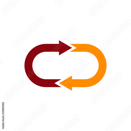 Free Download Rotation arrow icon vector symbol logo illustration EPS 10 - GFXLoad