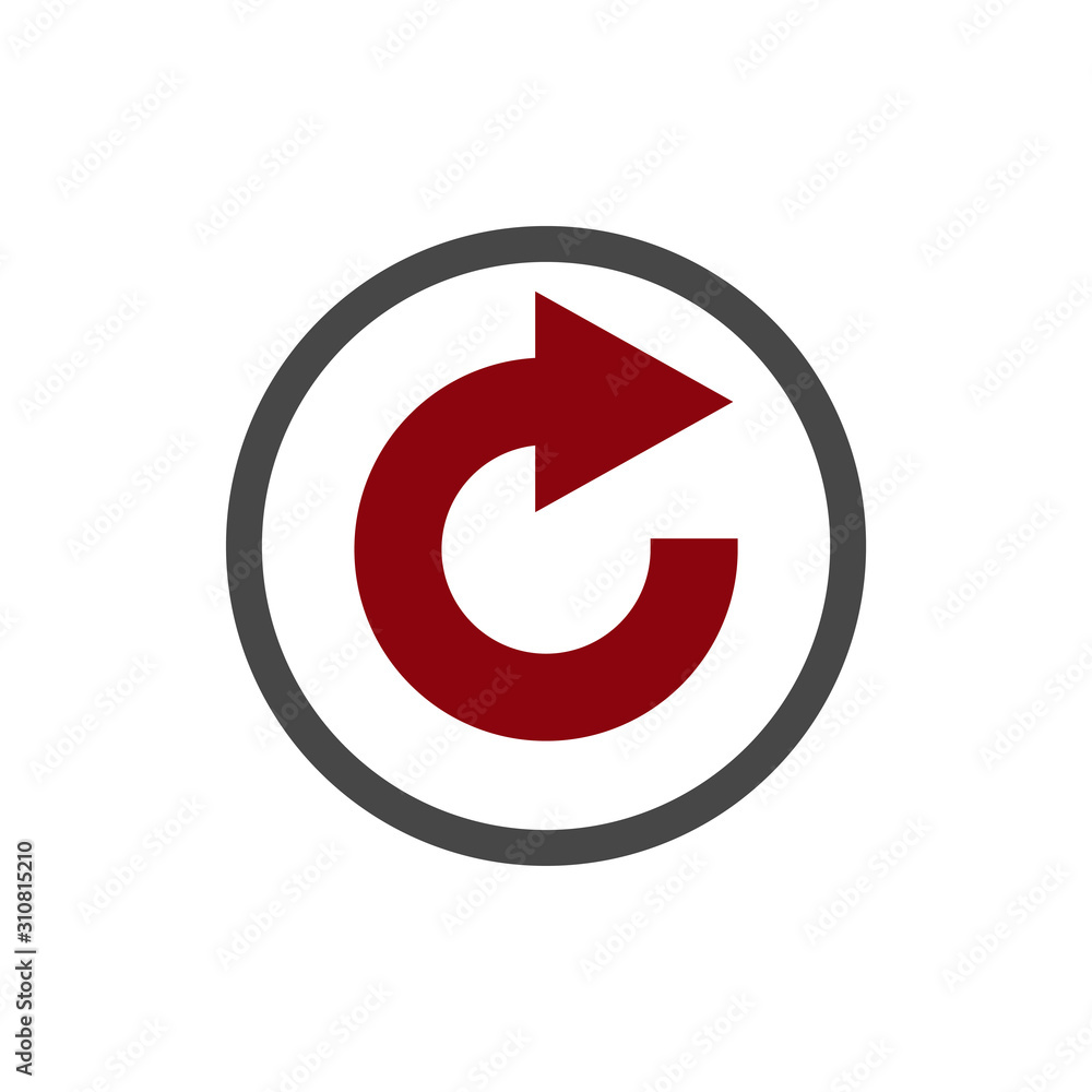 Rotation arrow icon vector symbol logo illustration EPS 10 Rotation arrow icon vector symbol logo illustration EPS 10