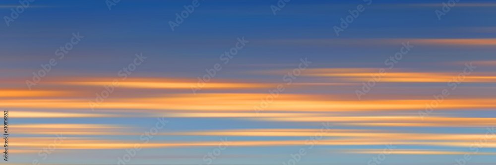 Sunset sky background, vector illustration, EPS10	