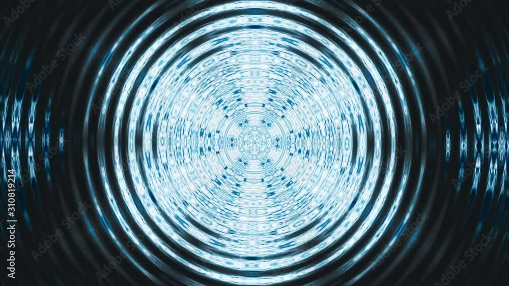 Background of blue circles diverging from the center in a hypnotic rhythm. Background of blue circles diverging from the center in a hypnotic rhythm.