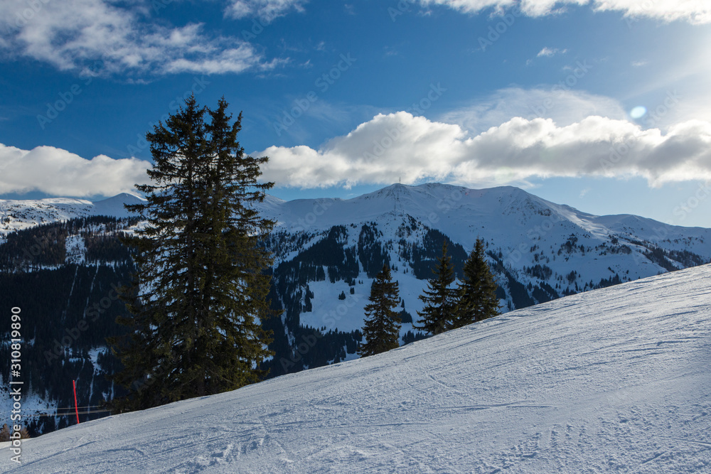 Fototapeta premium Austrian mountains in winter