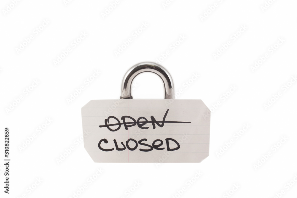 padlock on a white background. The lock is locked. The chain is metal. padlock on a white background. The lock is locked. The chain is metal.
