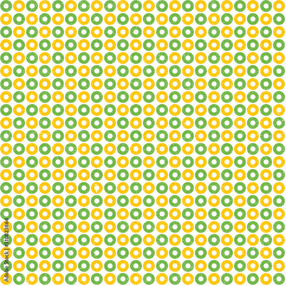 Vector seamless pattern with circle. Green and yellow colors. Vector seamless pattern with circle. Green and yellow colors.
