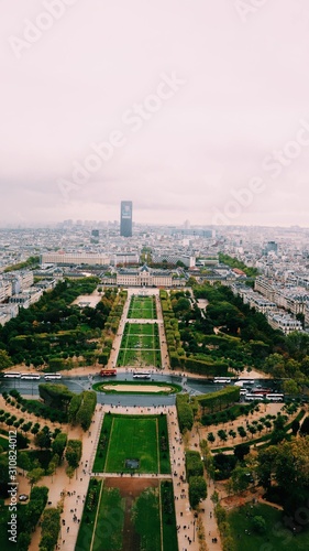 A view from the eiffel tower