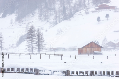 In the storm. Winter Chills in Riva di Tures. Italy © Nicola Simeoni
