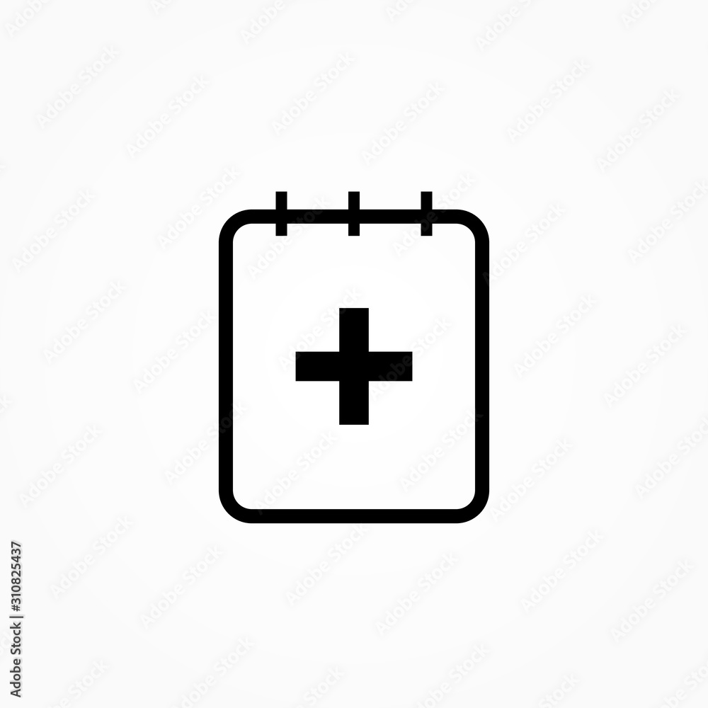 medical report icon vector flat design medical report icon vector flat design