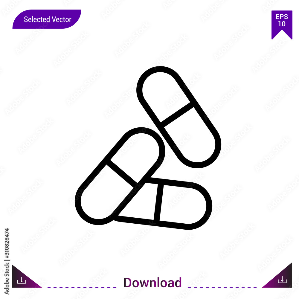 pill medical icon vector . Best modern, simple, isolated, application ,medical icons, logo, flat icon for website design or mobile applications, UI / UX design vector format pill medical icon vector . Best modern, simple, isolated, application ,medical icons, logo, flat icon for website design or mobile applications, UI / UX design vector format