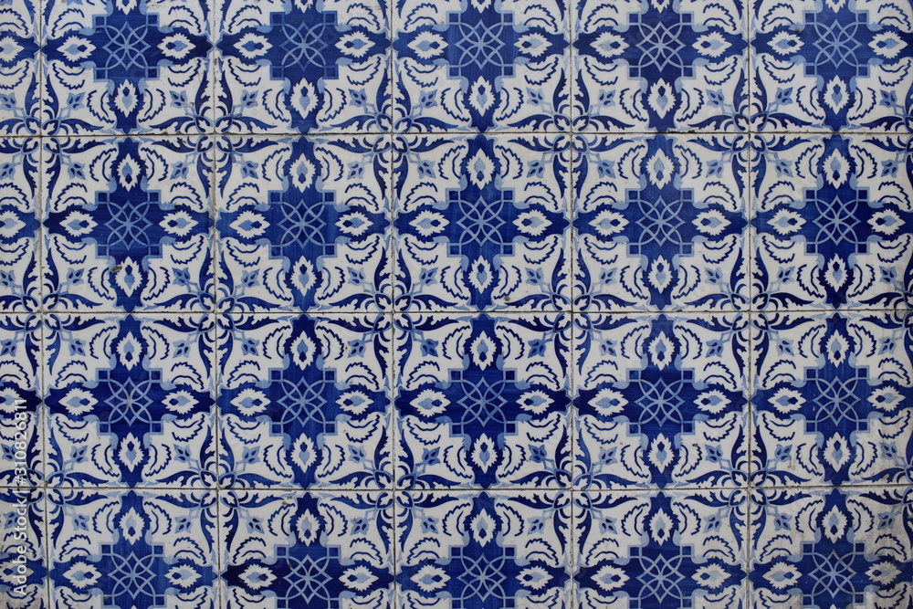 Traditional portuguese tile Azulejo Traditional portuguese tile Azulejo