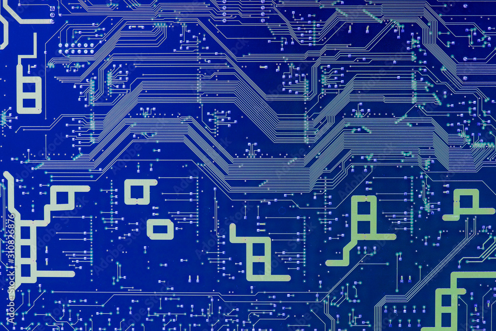 Blue digital circuit motherboard background Blue digital circuit motherboard background