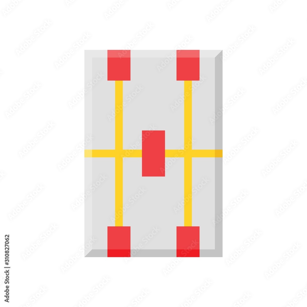 china shape related to china new year vector in flat design china shape related to china new year vector in flat design