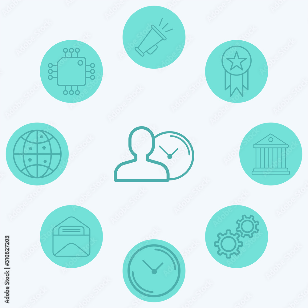 Punctuality vector icon sign symbol Punctuality vector icon sign symbol