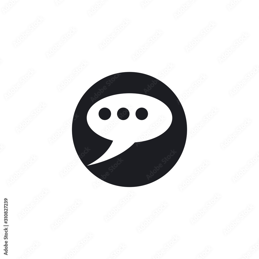 Fototapeta premium chat icon vector