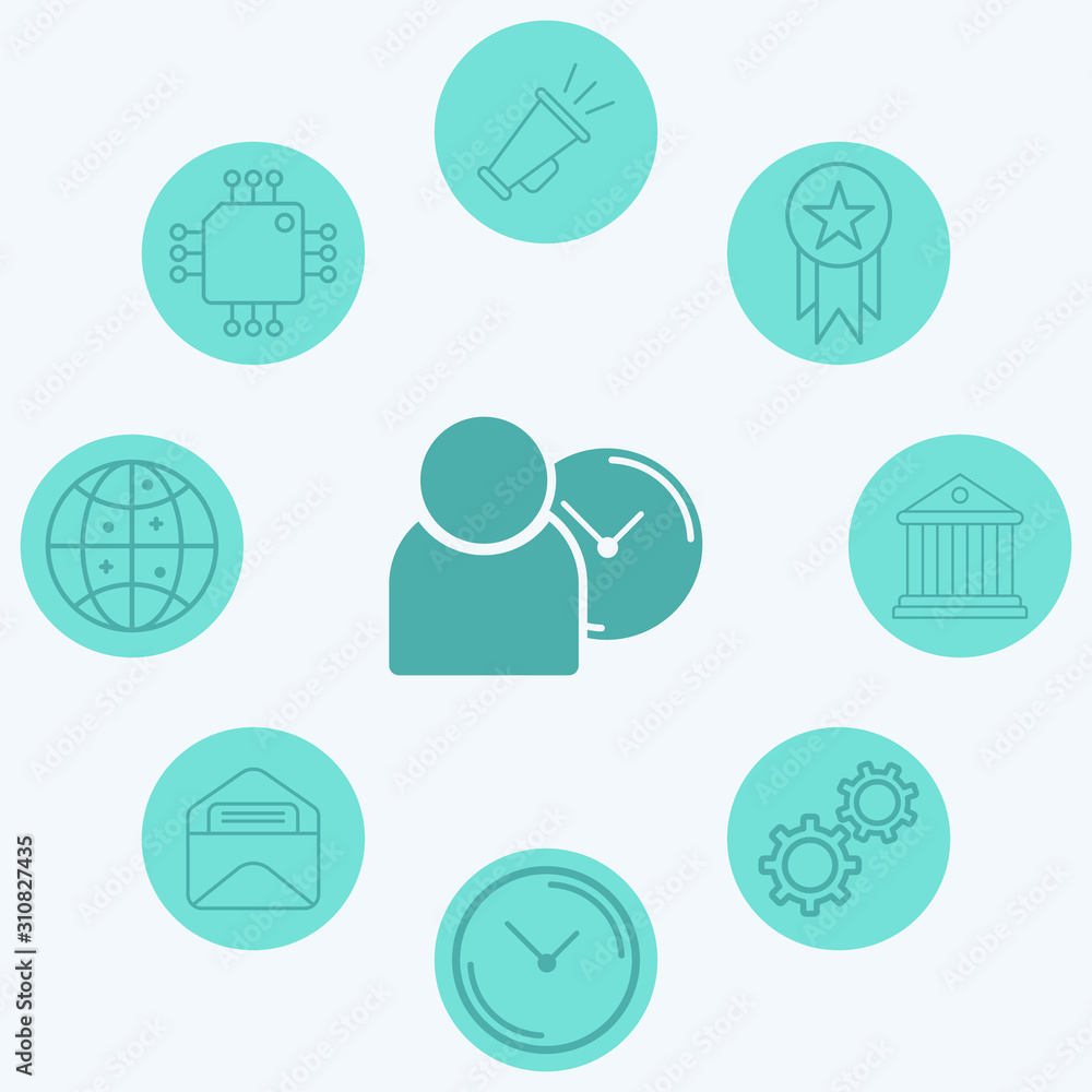 Punctuality vector icon sign symbol Punctuality vector icon sign symbol