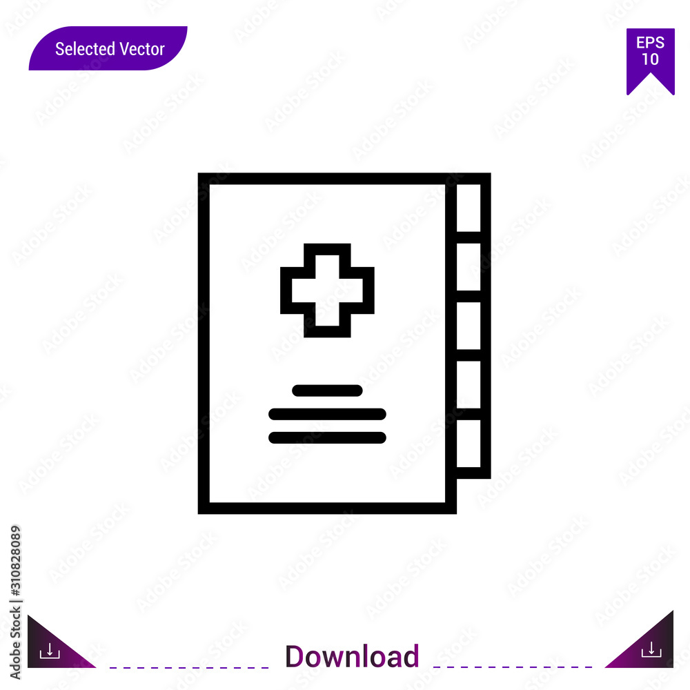 medical-records icon vector . Best modern, simple, isolated, application ,medical icons, logo, flat icon for website design or mobile applications, UI / UX design vector format medical-records icon vector . Best modern, simple, isolated, application ,medical icons, logo, flat icon for website design or mobile applications, UI / UX design vector format
