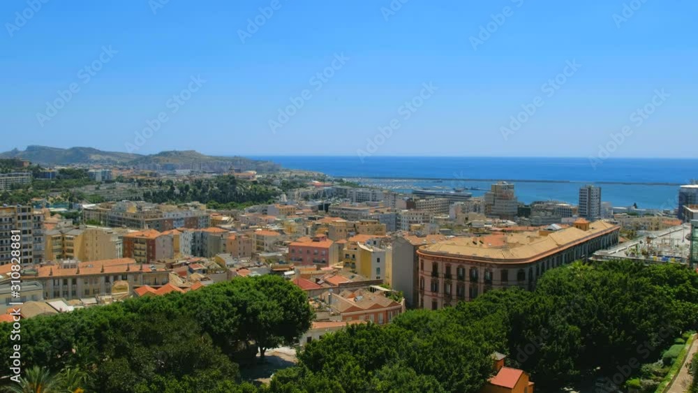 Cityscape and sea of Cagliari, Sardinia, Italy. Cityscape and sea of Cagliari, Sardinia, Italy.