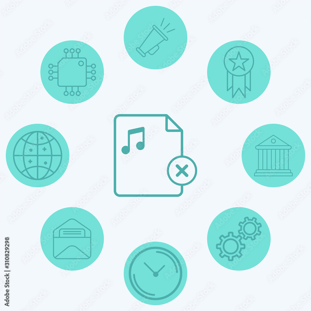 Remove file vector icon sign symbol