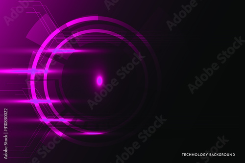 technology background abstract style with gradient purple color