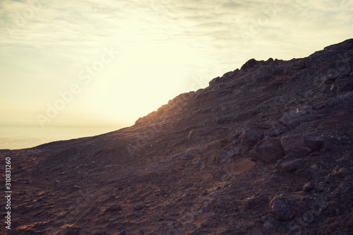 AL FAYA Mountain - DUBAI - UAE dusk time view