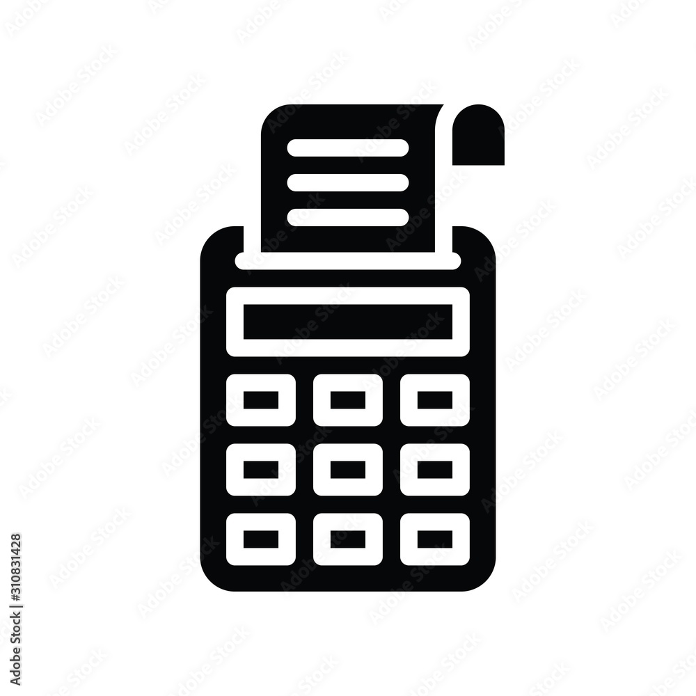 finance banking and money related bill machine vector in solid style finance banking and money related bill machine vector in solid style