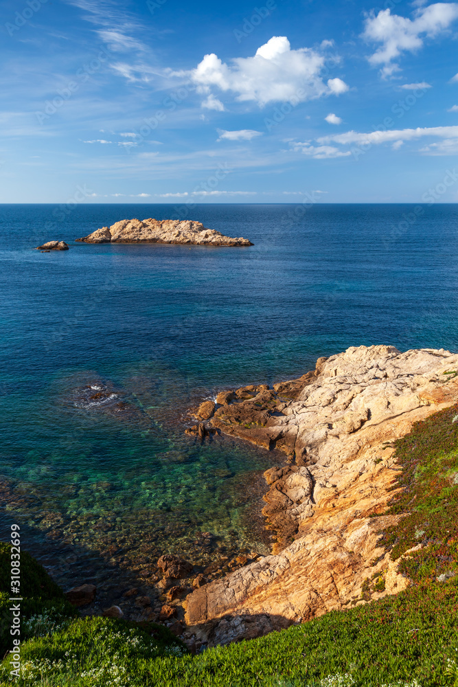 L'Ile Rousse coastline, Corsica, France