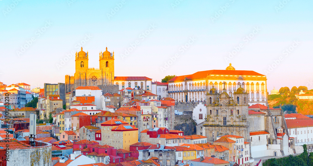 Panorama Porto Old Town Ribeira