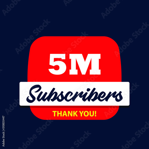 5 million subscribers celebration thank you