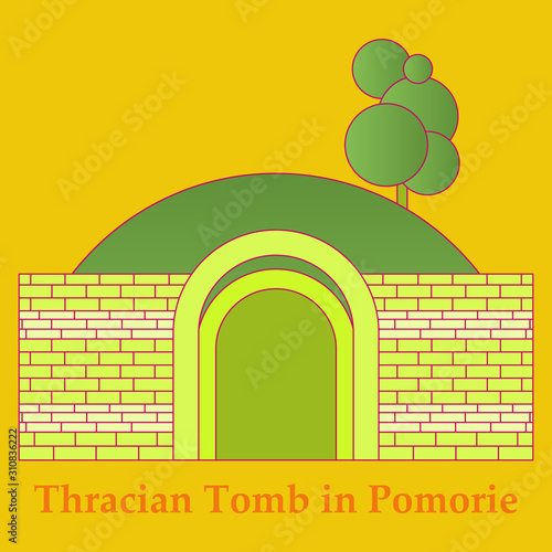 Landmarks of Bulgaria. Thracian Tomb in Pomorie