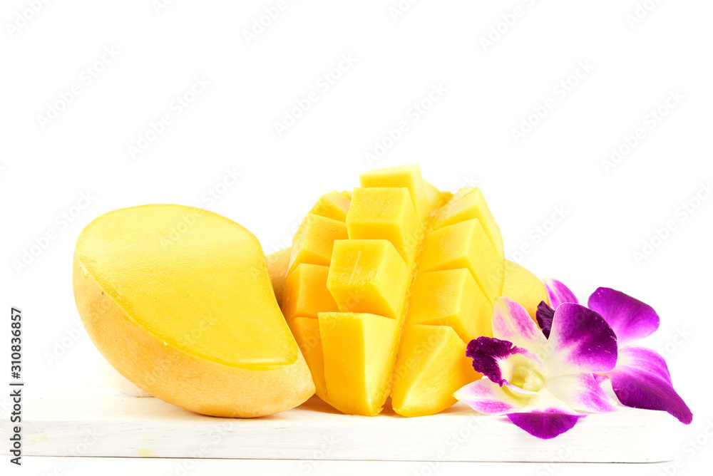 mango on white background mango on white background