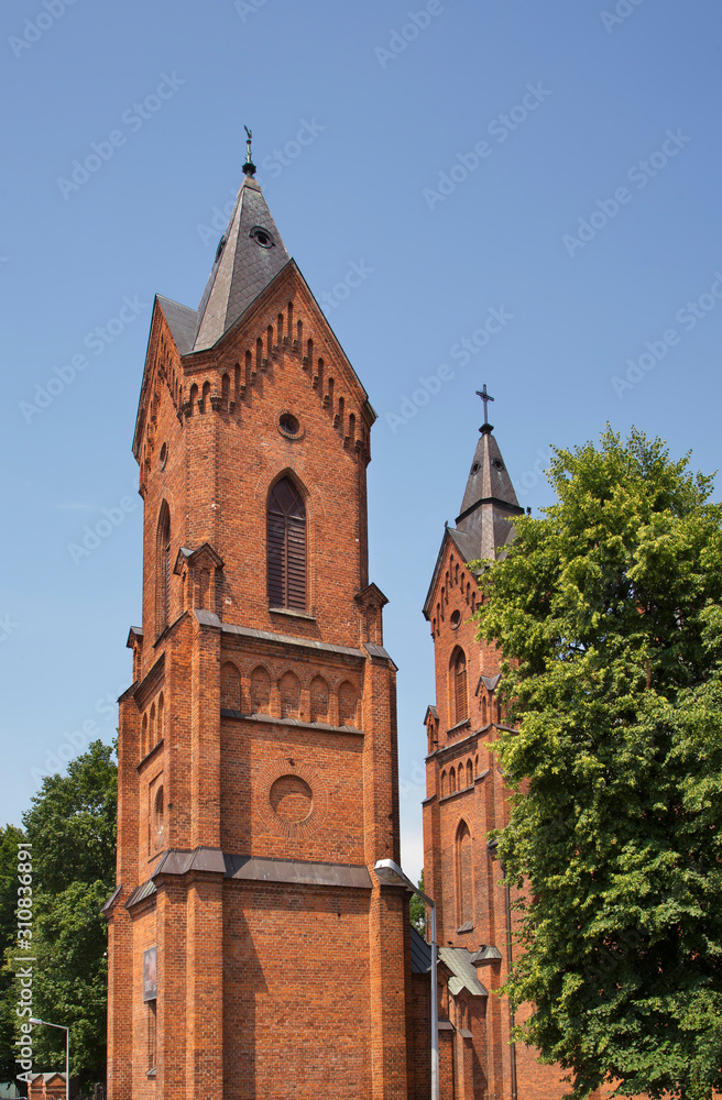 Church of Assumption of Blessed Virgin Mary in Ostrow Mazowiecka. Poland Church of Assumption of Blessed Virgin Mary in Ostrow Mazowiecka. Poland