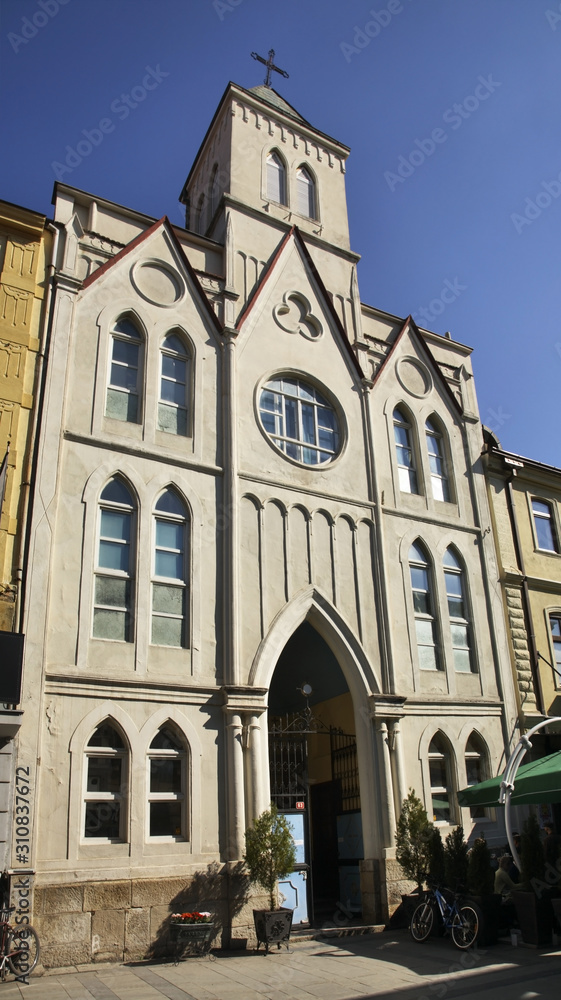 Fototapeta premium Catholic church Holy Heart of Jesus in Bitola. Macedonia