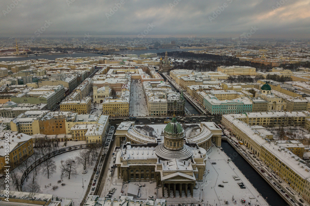 Aerial view of Saint Petersburg