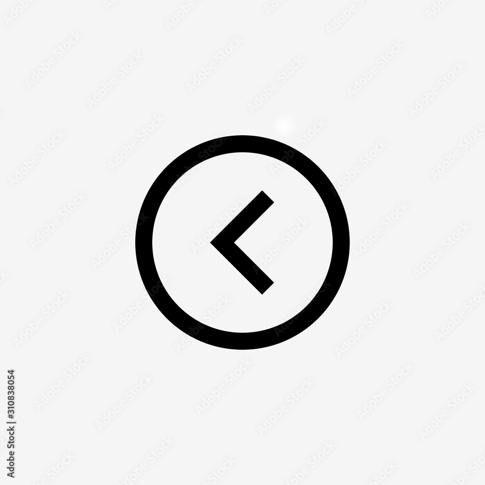 left arrow button sign icon vector left arrow button sign icon vector