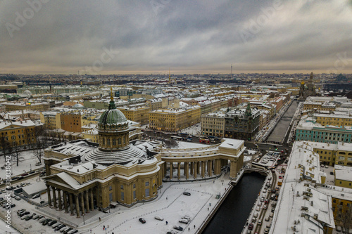 Aerial view of Saint Petersburg