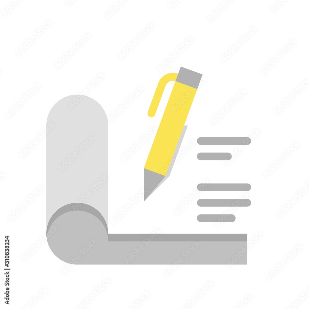 finance, banking and money related pen and paper vector with flat design finance, banking and money related pen and paper vector with flat design