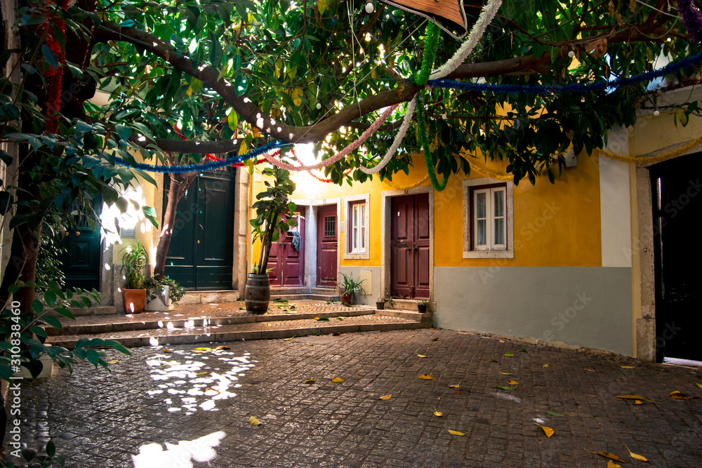 Charming houses in Lisbon, Portugal