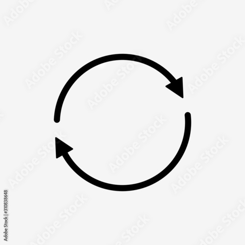 arrow circle sign icon design vector illustration