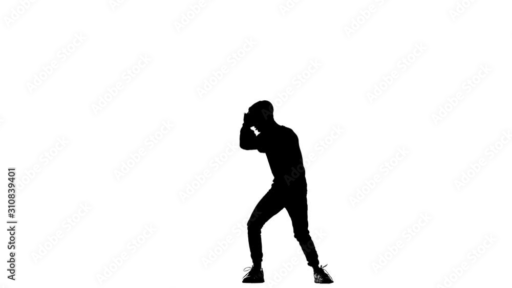 black silhouette on a white background, guy dancing break dance, street dancing, isolated black silhouette on a white background, guy dancing break dance, street dancing, isolated