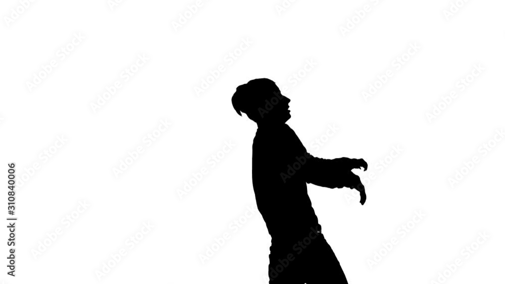 black silhouette on a white background, guy dancing break dance, street dancing, isolated black silhouette on a white background, guy dancing break dance, street dancing, isolated