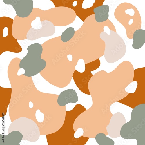 seamless background with animal silhouettes of people