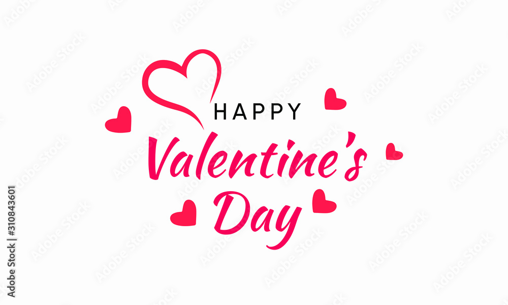Vector illustration on the theme of Valentine's Day on February 14th.