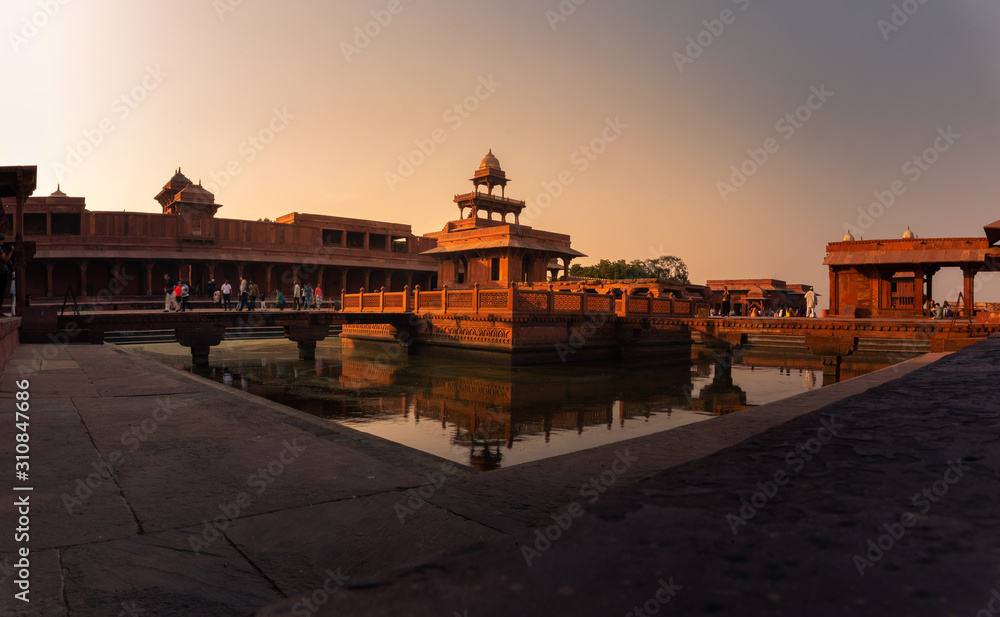 Panch Mahal area in Fatehpur Sikri in Uttar Pradesh region in India.